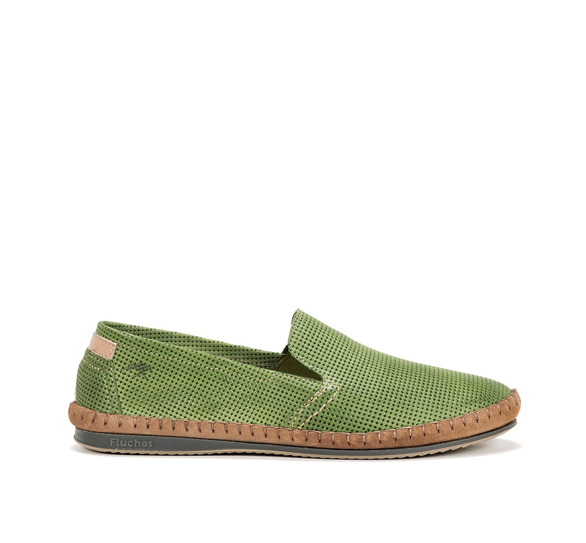 Fluchos Slip On Bahamas 8674 mocassins vert homme cuir