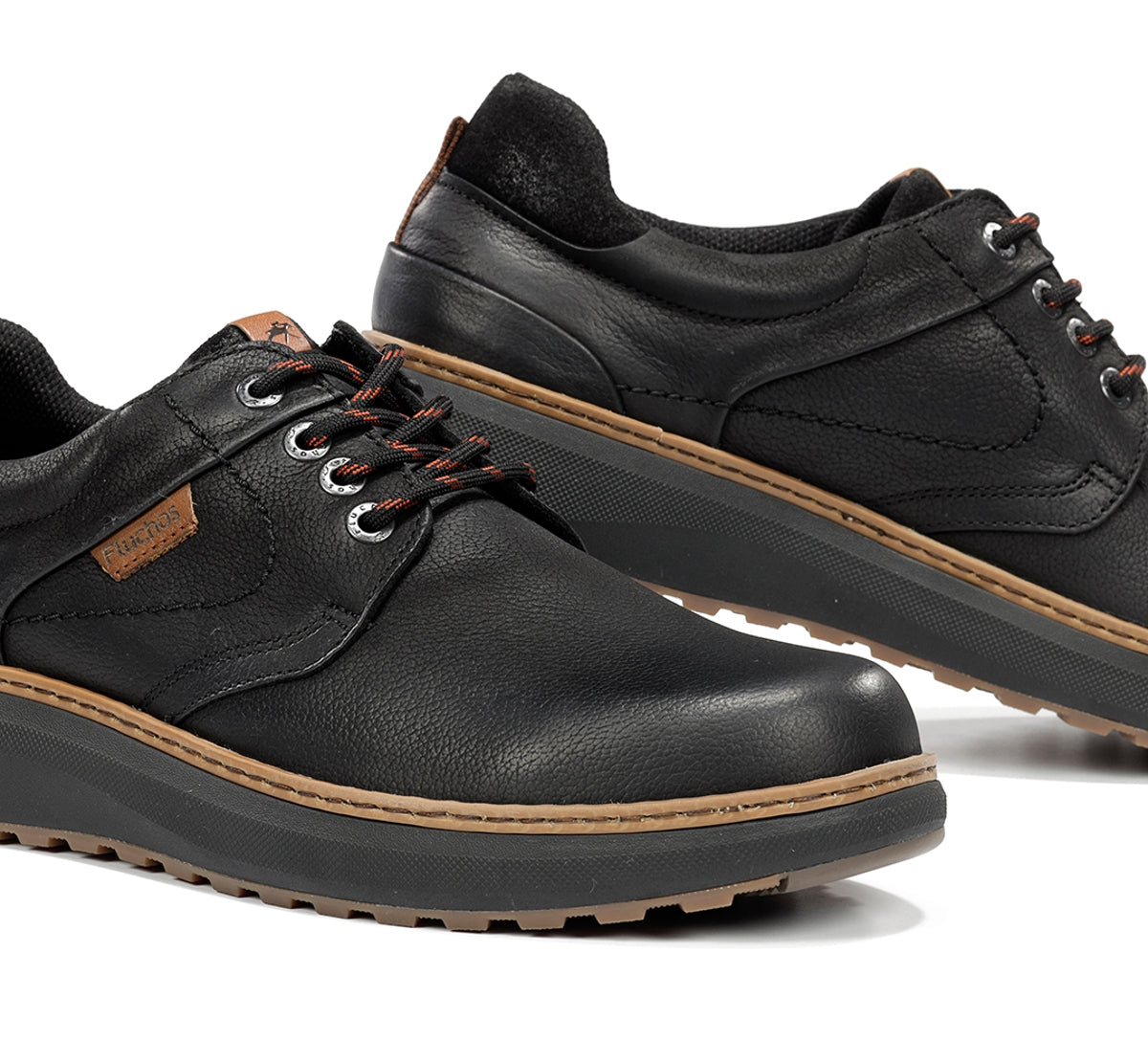 Fluchos Wildford F2535 chaussures noir homme cuir