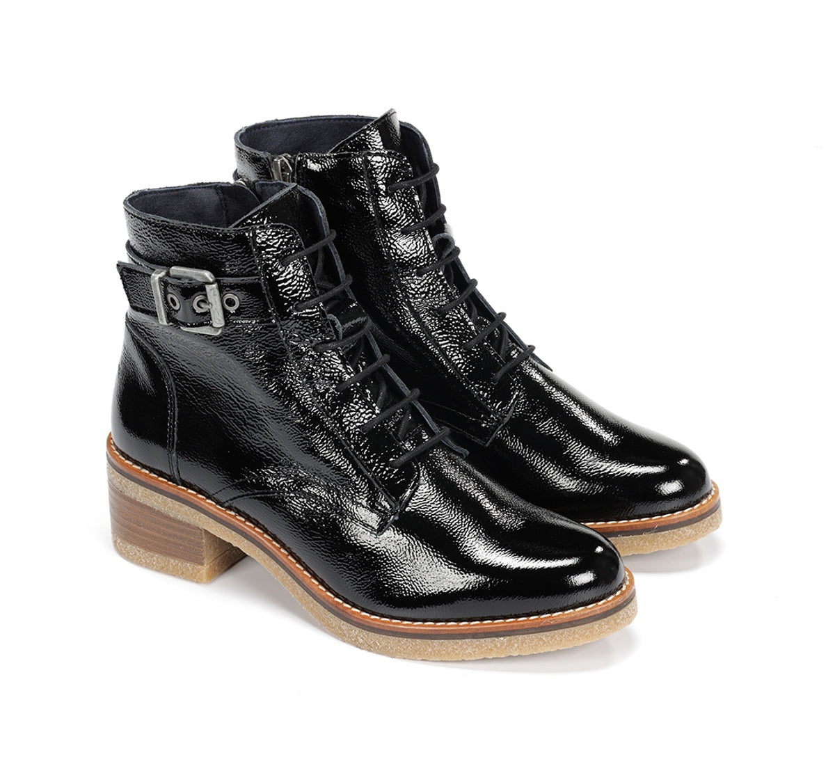 Dorking by Fluchos Lucero D8686 bottines noires crêpe