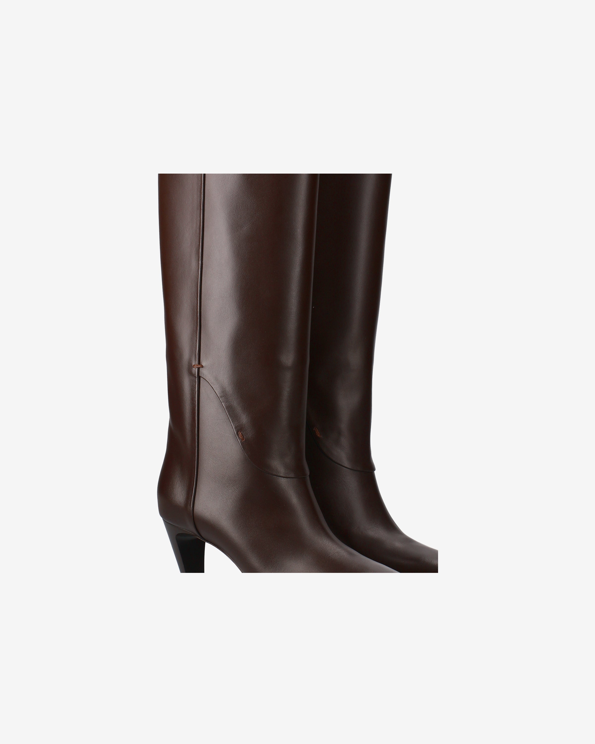 Premiata Boots bottes cuir marron 38 talon 6 cm