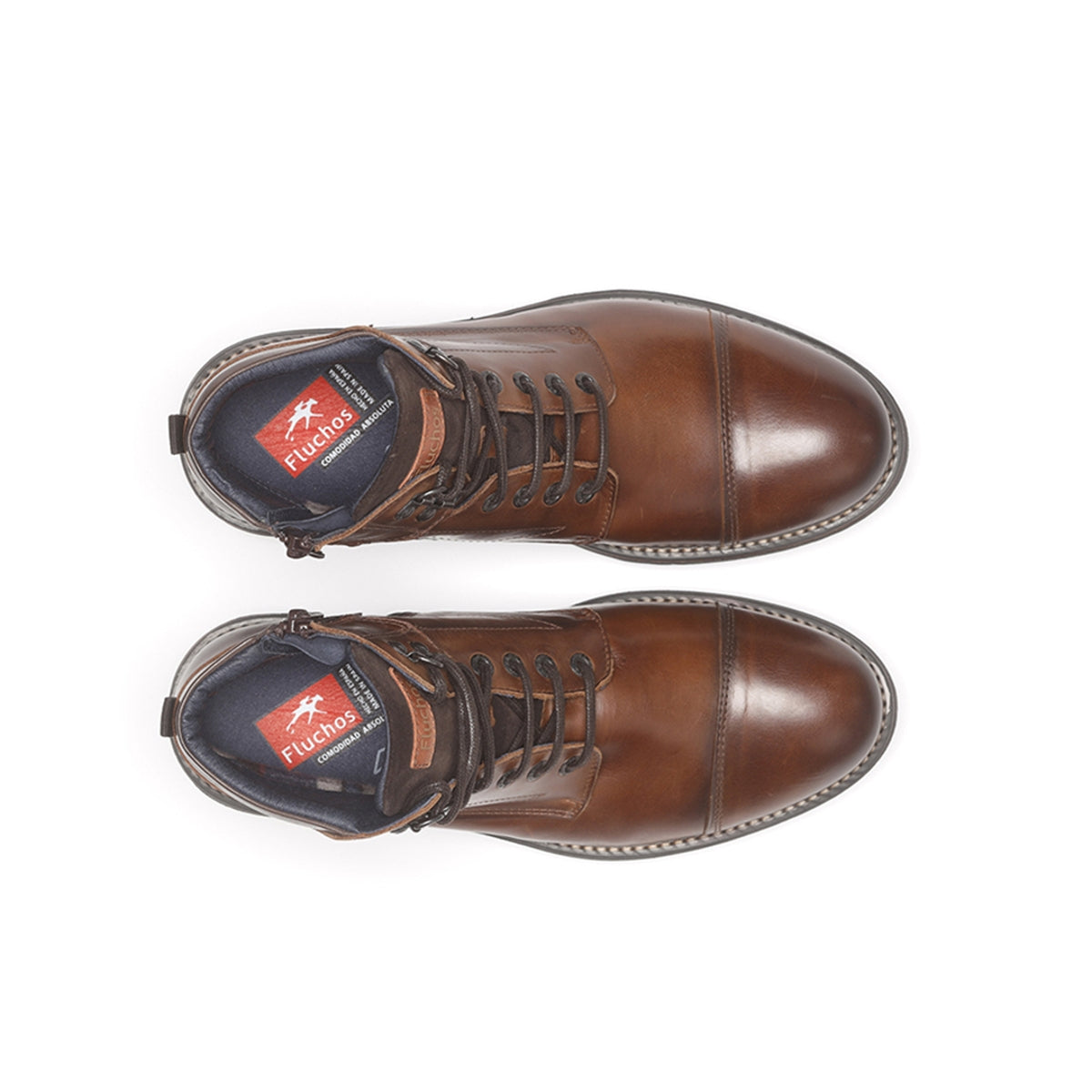 Fluchos Botas Terry F1342 bottes homme marron cuir