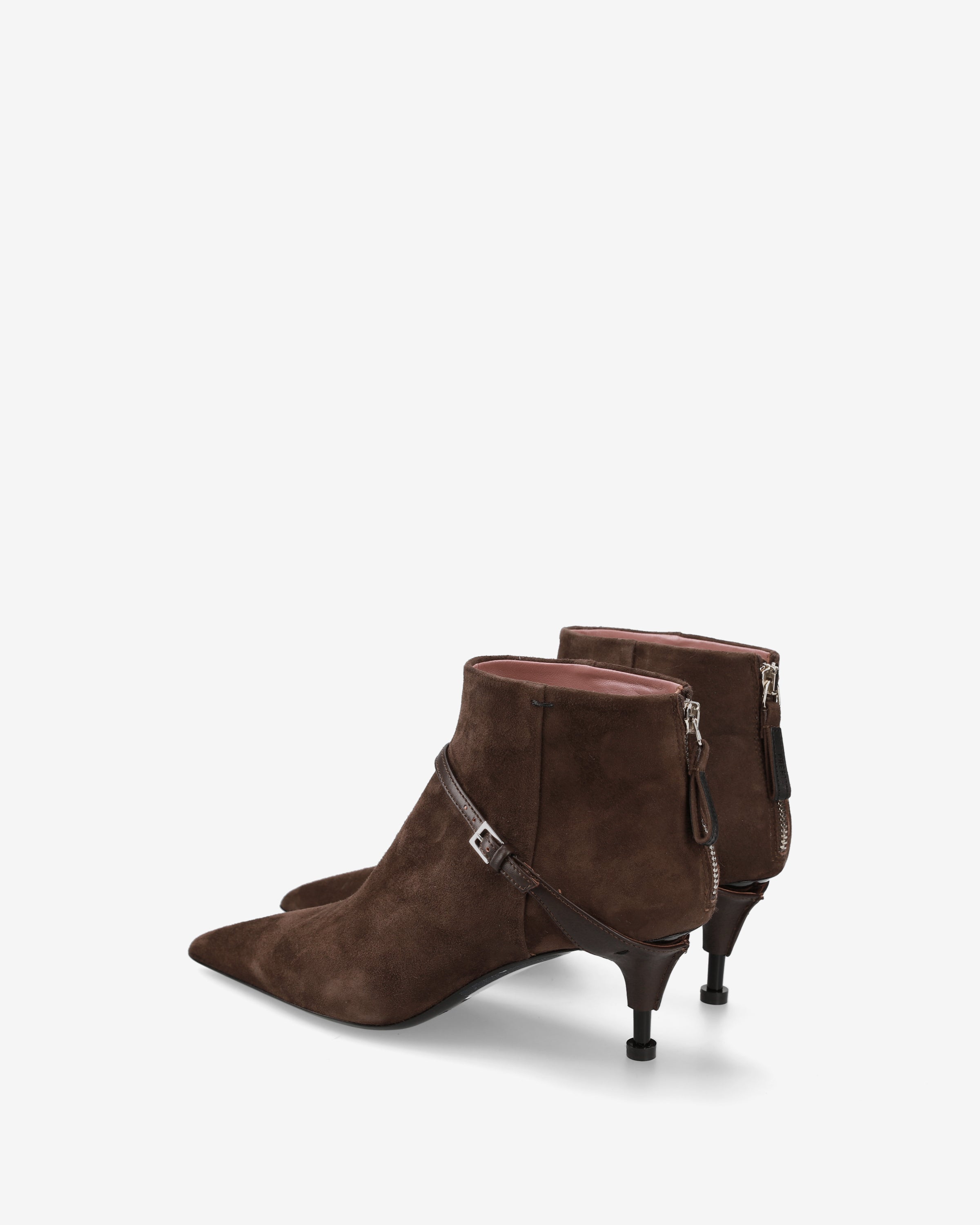 Premiata bottines femme cuir marron talon 65 mm