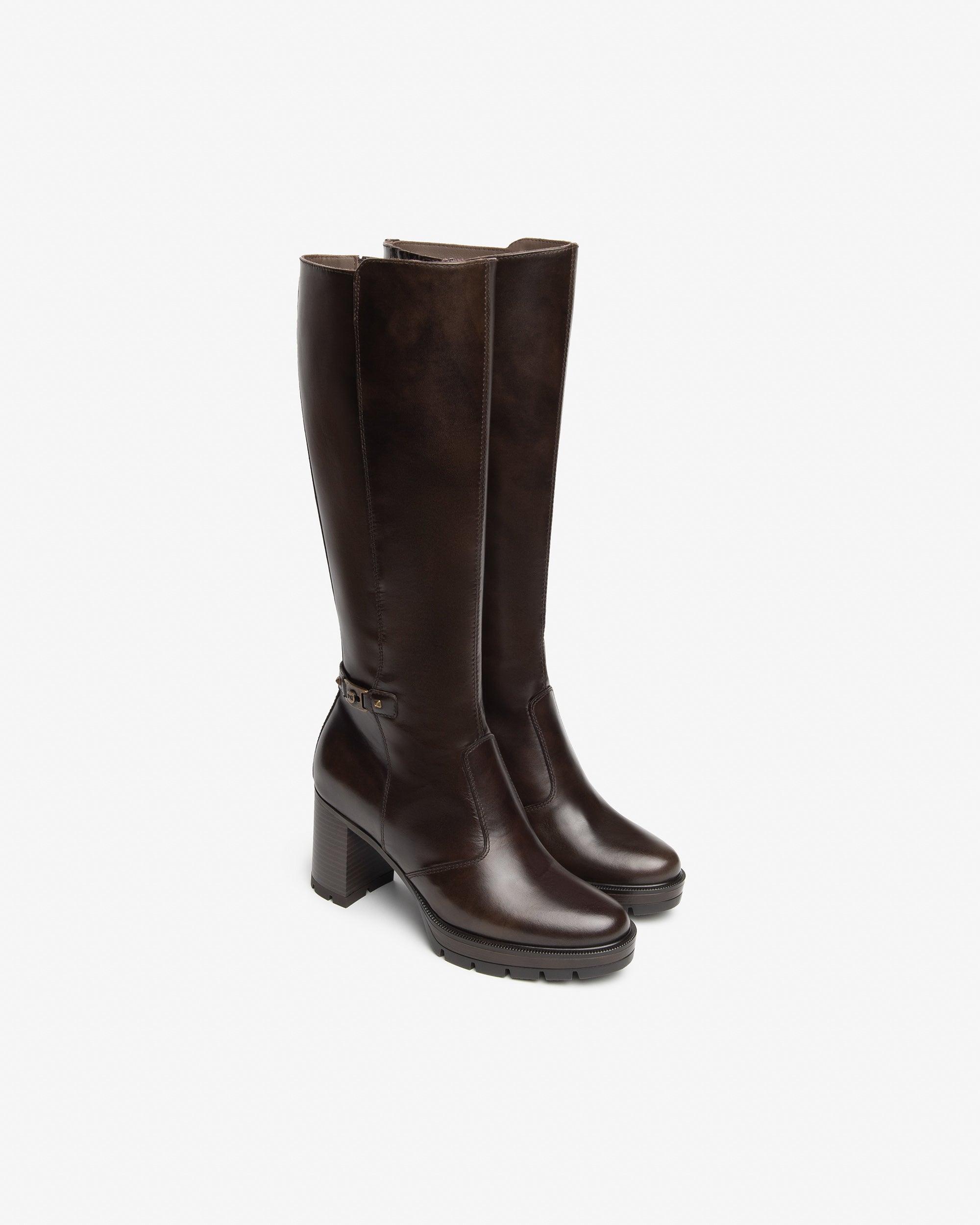 Nero Giardini Boots Bottines Femme Cuir Plateforme 38
