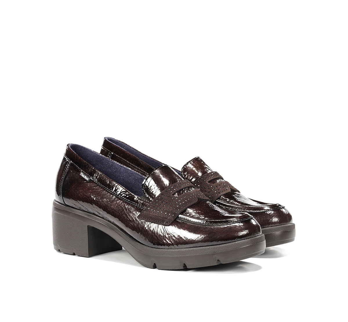 Fluchos Fugaz F2517 mocassin femme marron à talon