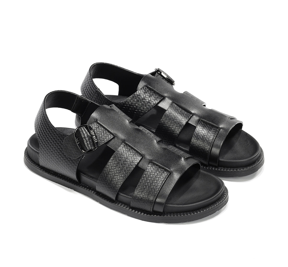 Fluchos Bari F2449 sandale noire homme cuir