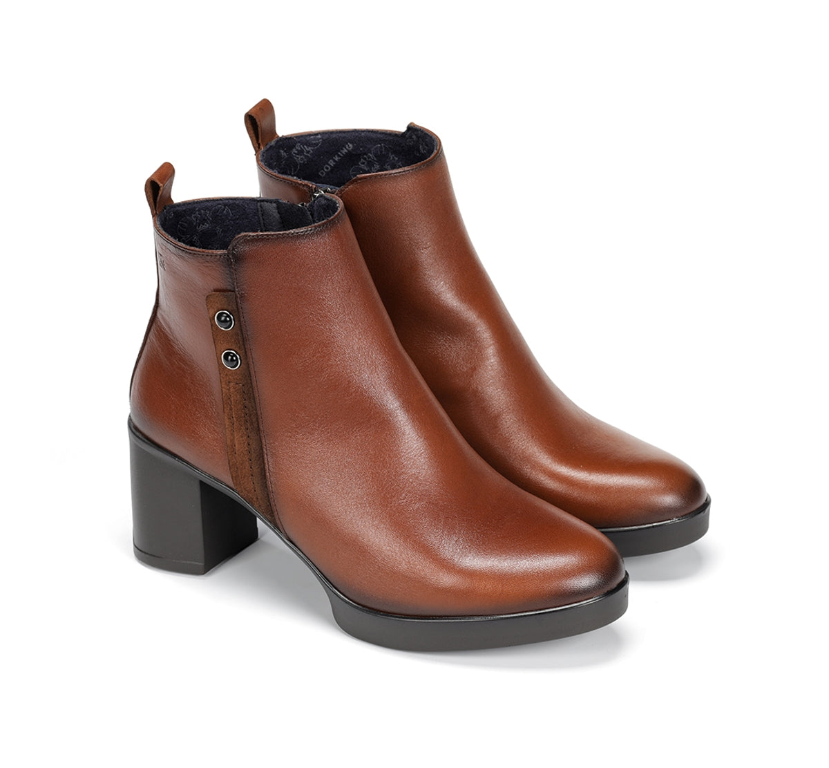 Dorking Elite D9423 bottines cuir marron talon