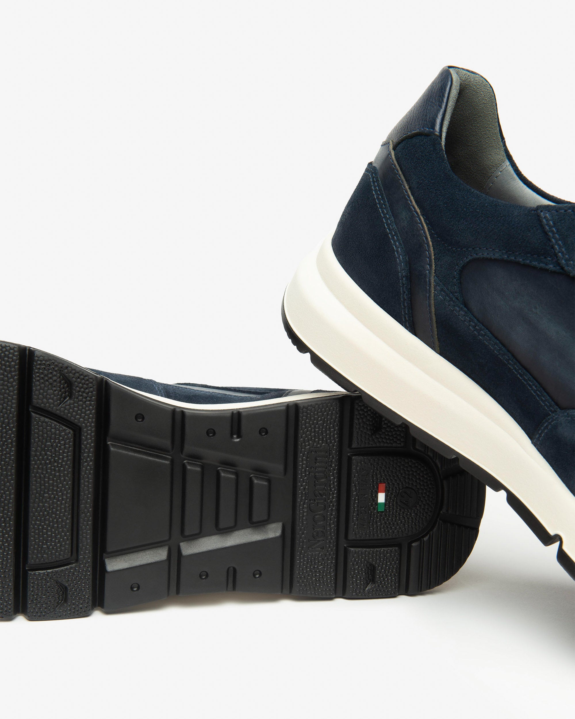 Nero Giardini Sneakers baskets homme cuir daim