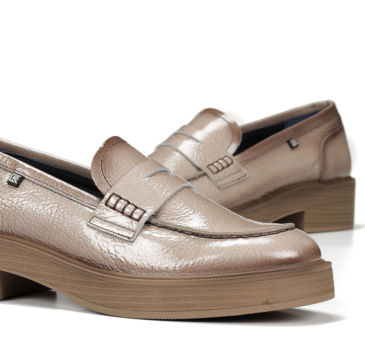 Dorking by Fluchos Idaly D9380 mocassin taupe femme