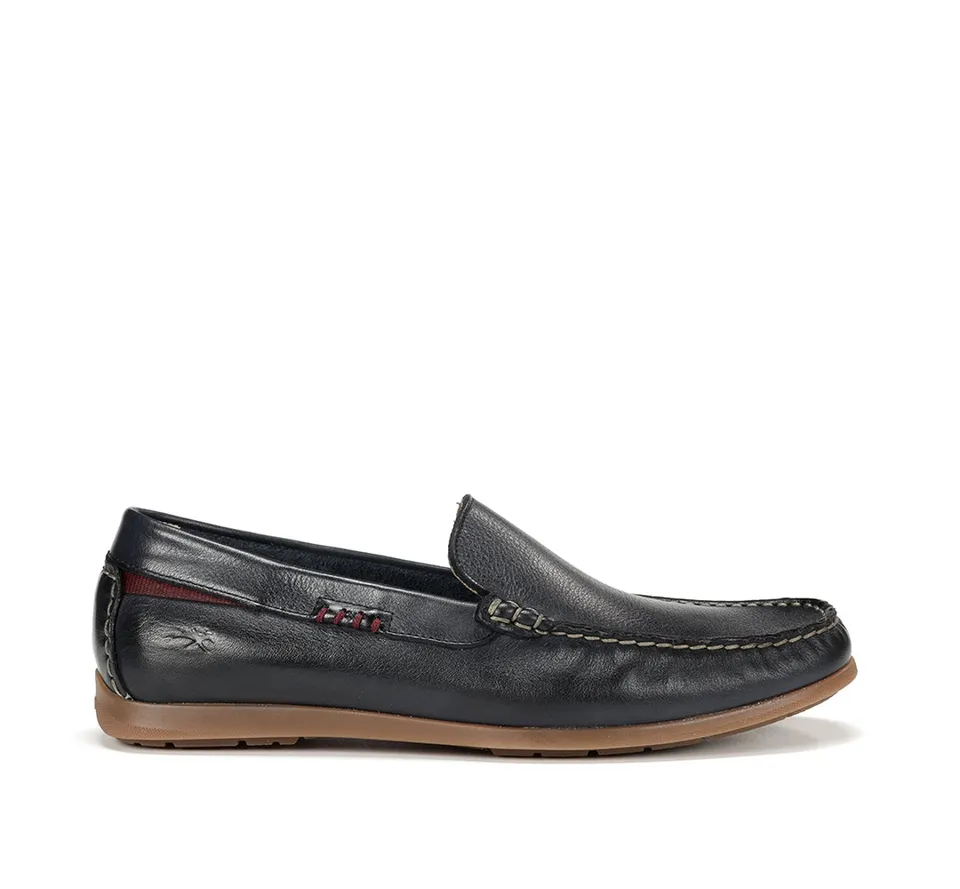 Fluchos Troy F1729 mocassin homme bleu léger polyvalent