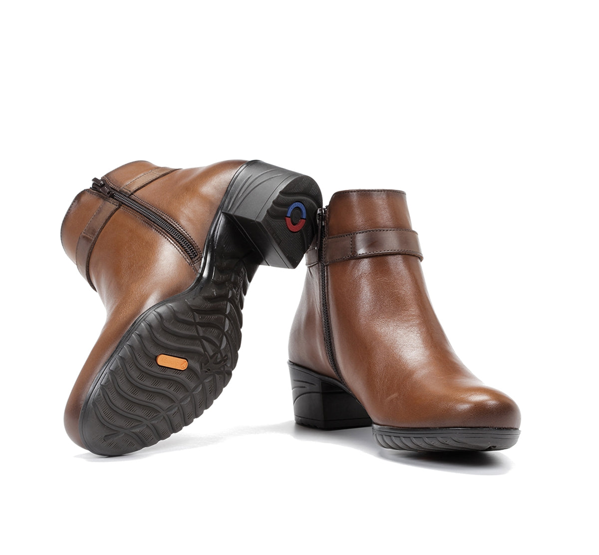 Fluchos Charis F0937 Bottines Femme Marron Talon