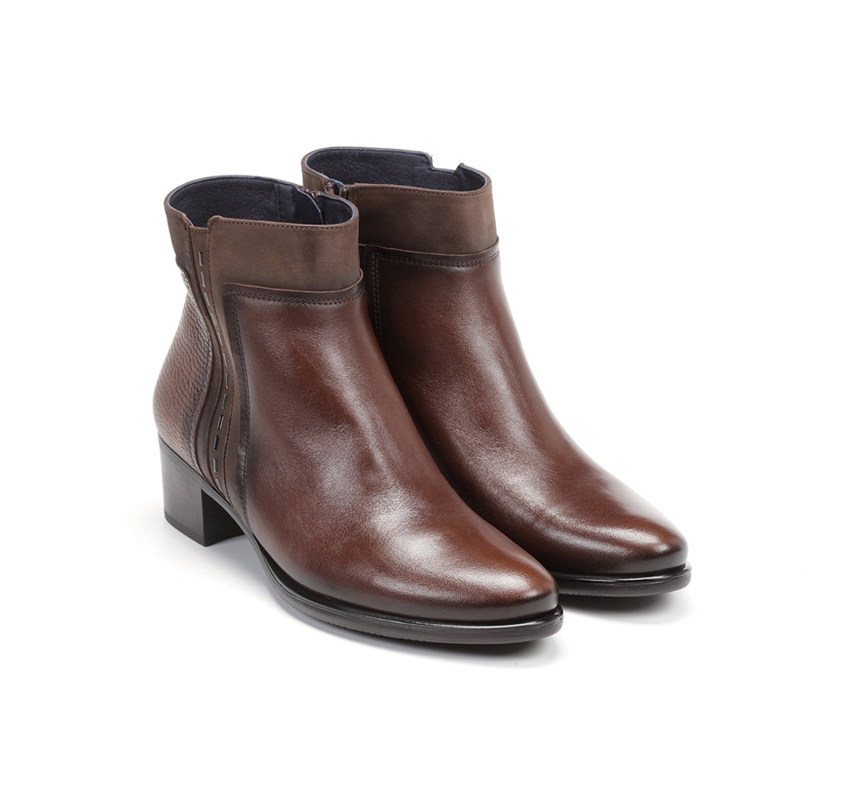 Dorking by Fluchos Alegria D8271 Bottines Marron Femme Zip