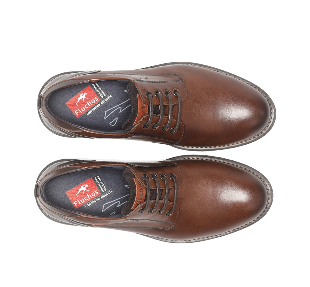 Fluchos Terry F1340 chaussures marron homme cuir