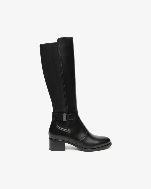 Nero Giardini Boots bottes cuir tissu femme talon 40