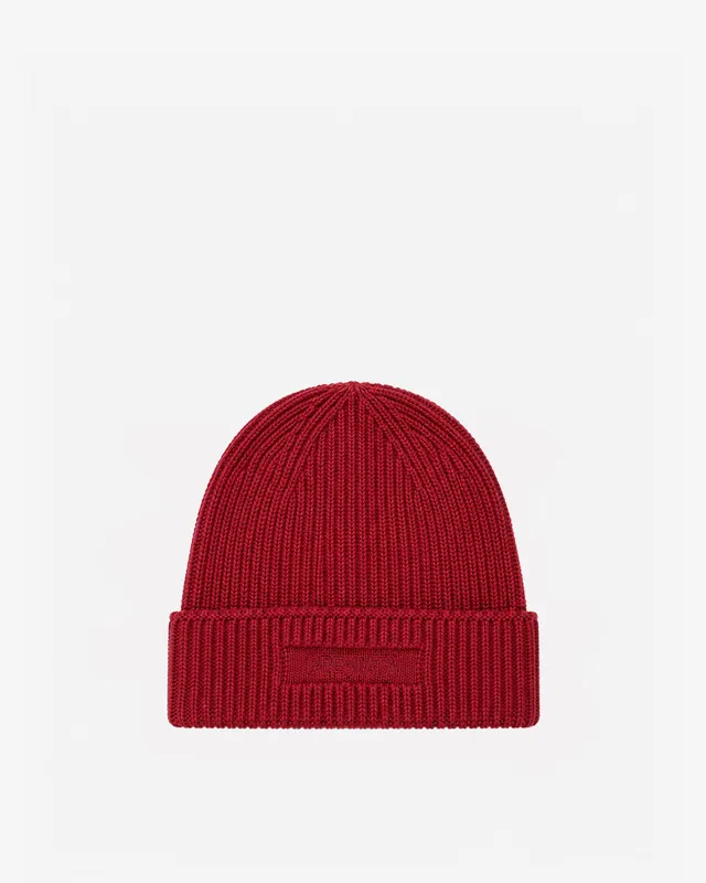 Premiata Wool Beanie bonnet laine mérinos noir taille unique