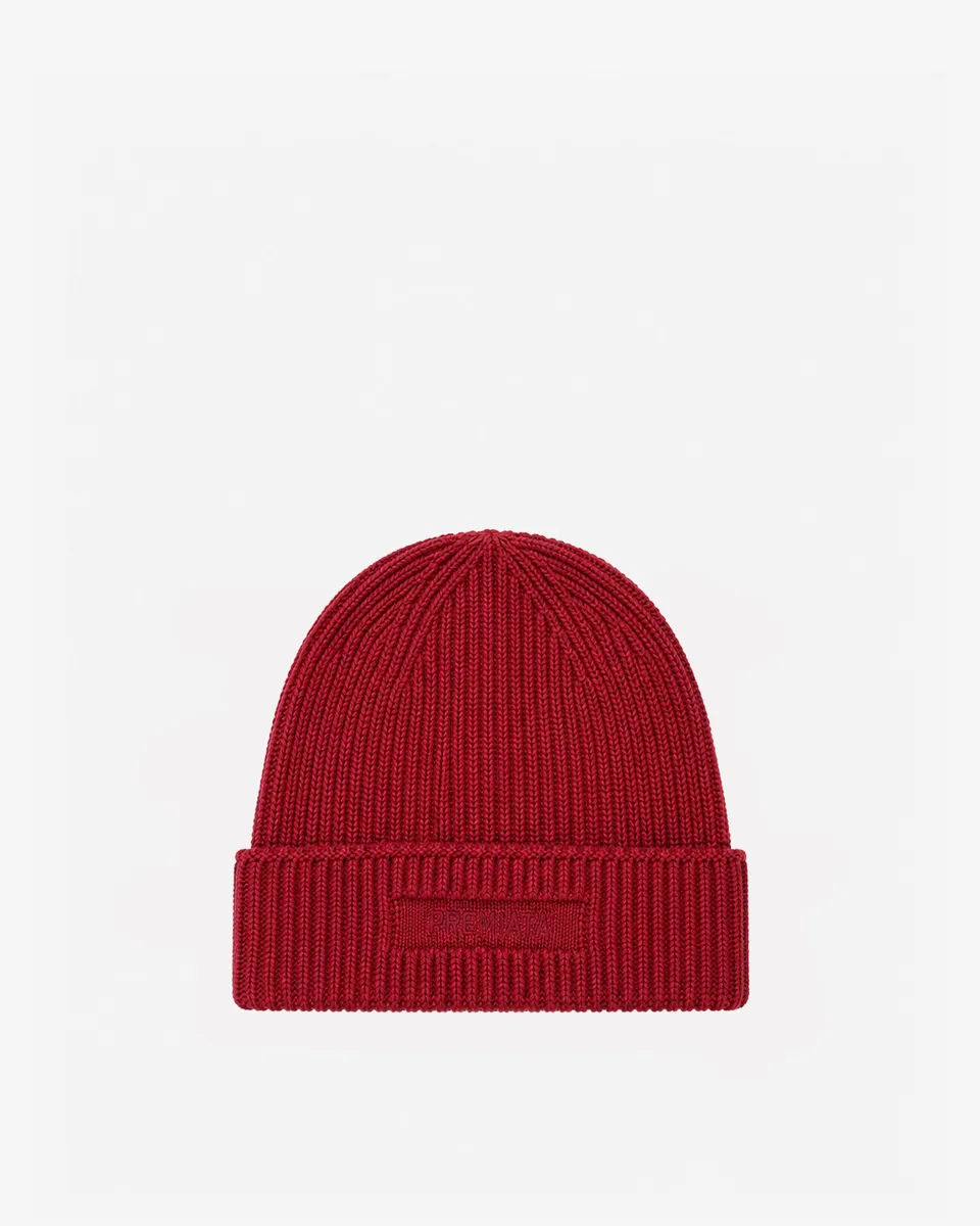 Premiata Wool Beanie bonnet laine mérinos noir taille unique