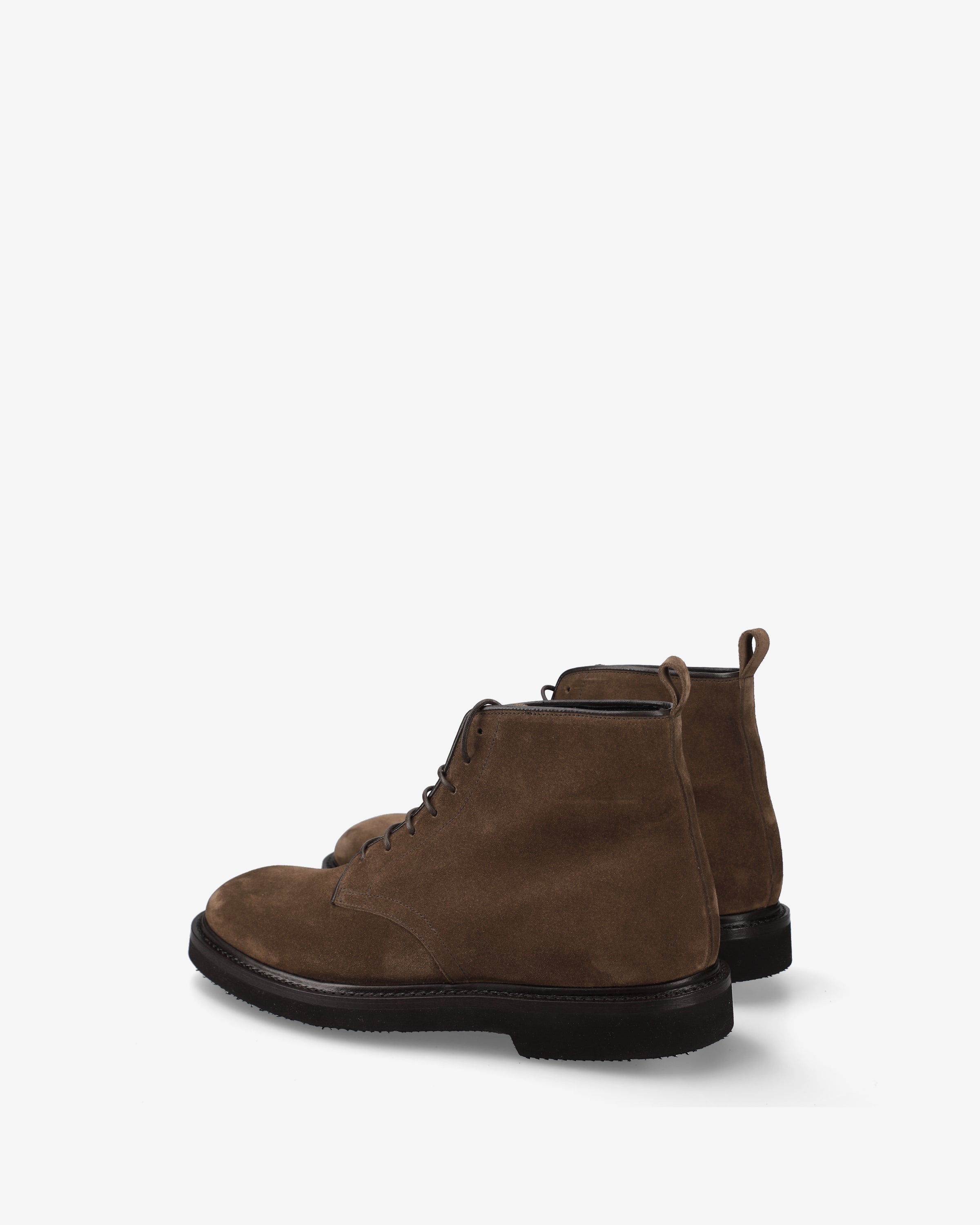 Premiata Boots Bottine Daim Marron à Lacets