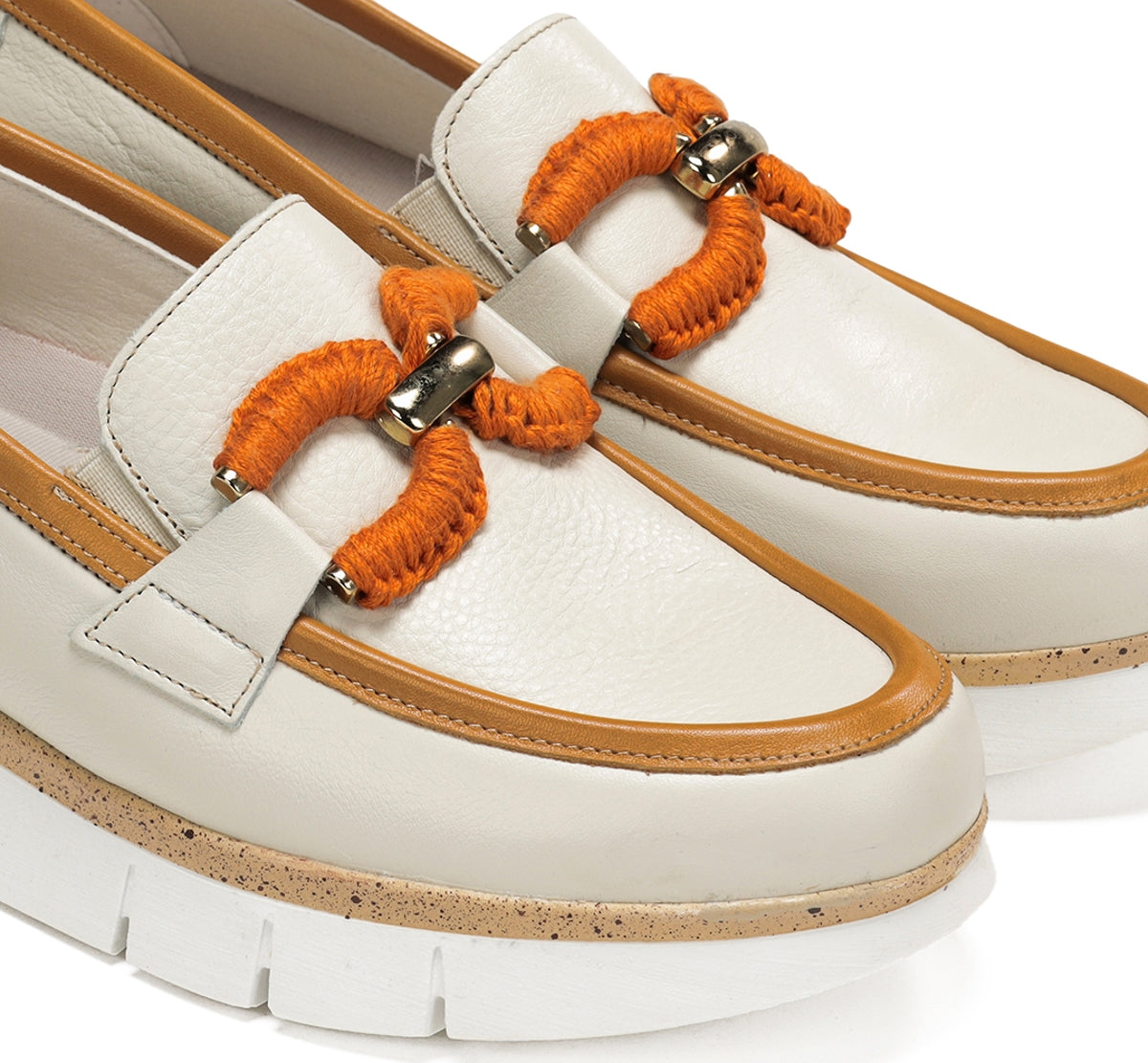 Dorking India D9298 mocassins taupe femme