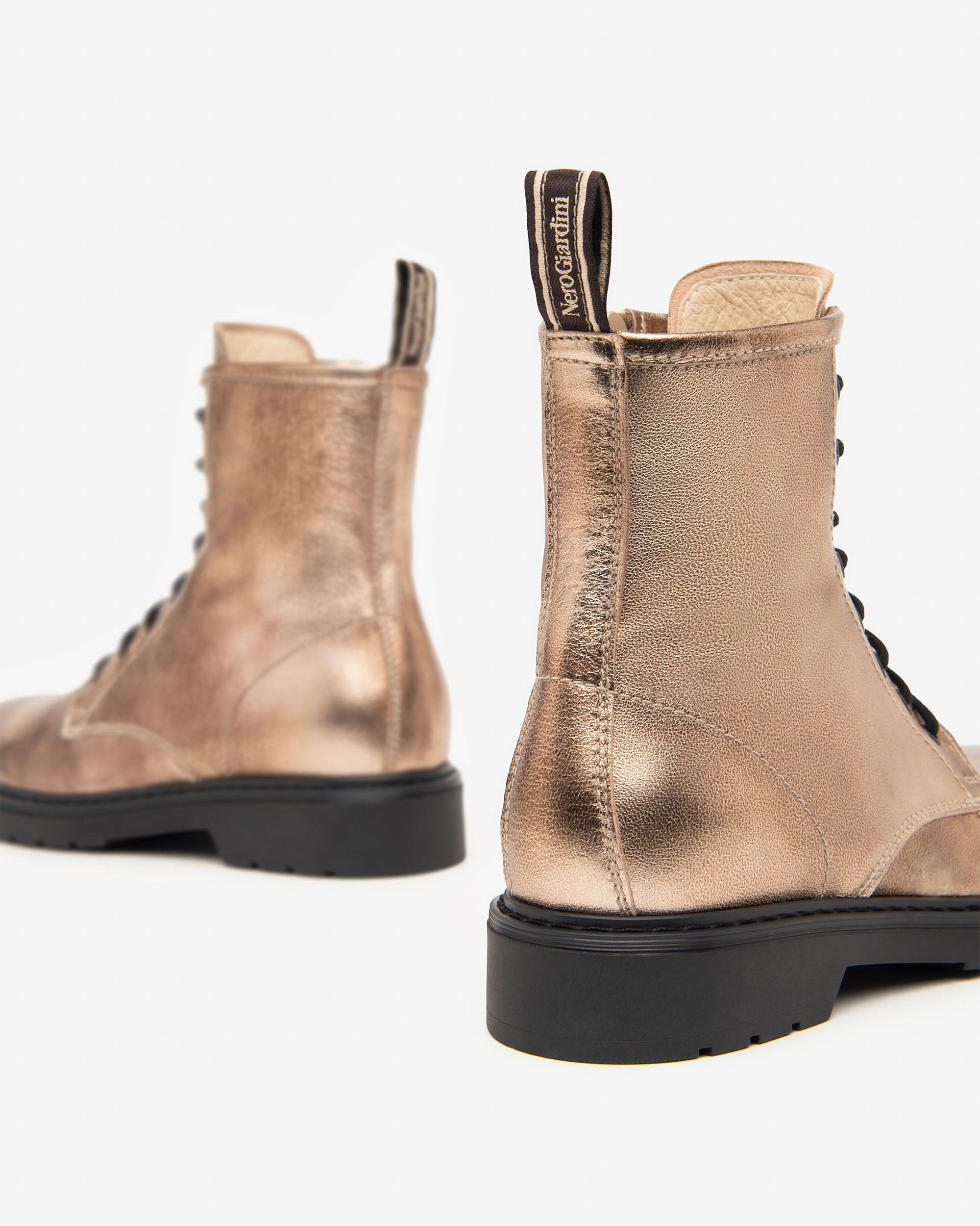 Nero Giardini Combat Boots Rangers Cuir Pointure 38 Zip