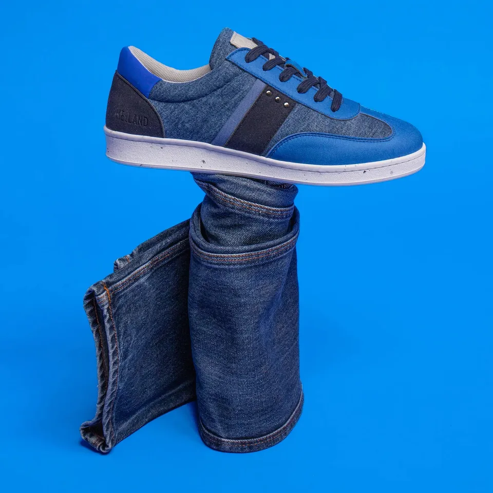 Me.Land Vivace baskets vegan denim upcyclé taille 40