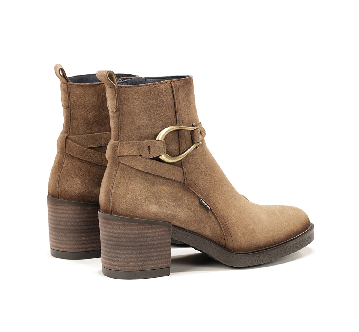 Dorking by Fluchos Aroma D9754 Bottine Taupe Femme Cuir