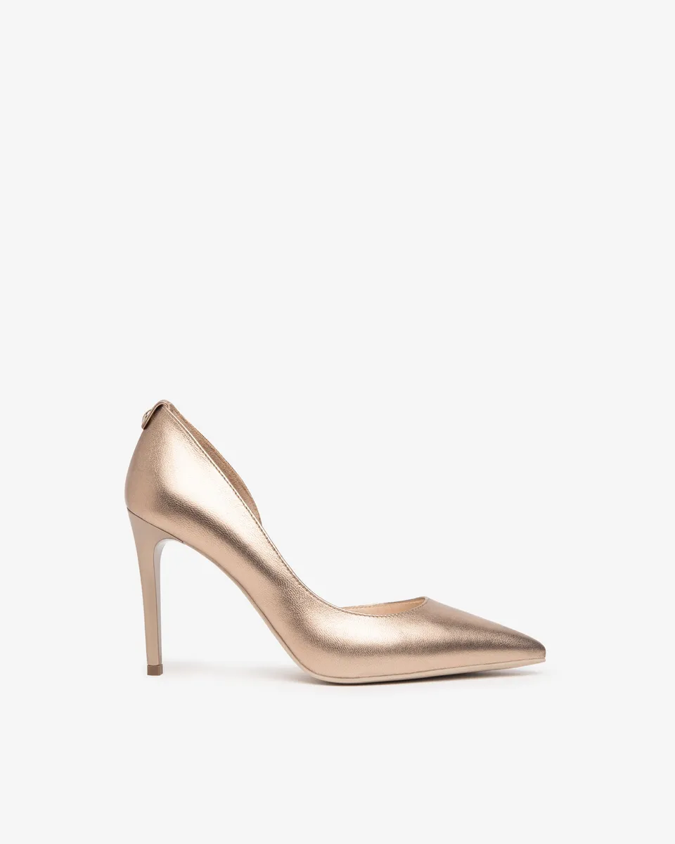Nero Giardini Décolleté escarpins cuir noir talon 95 mm