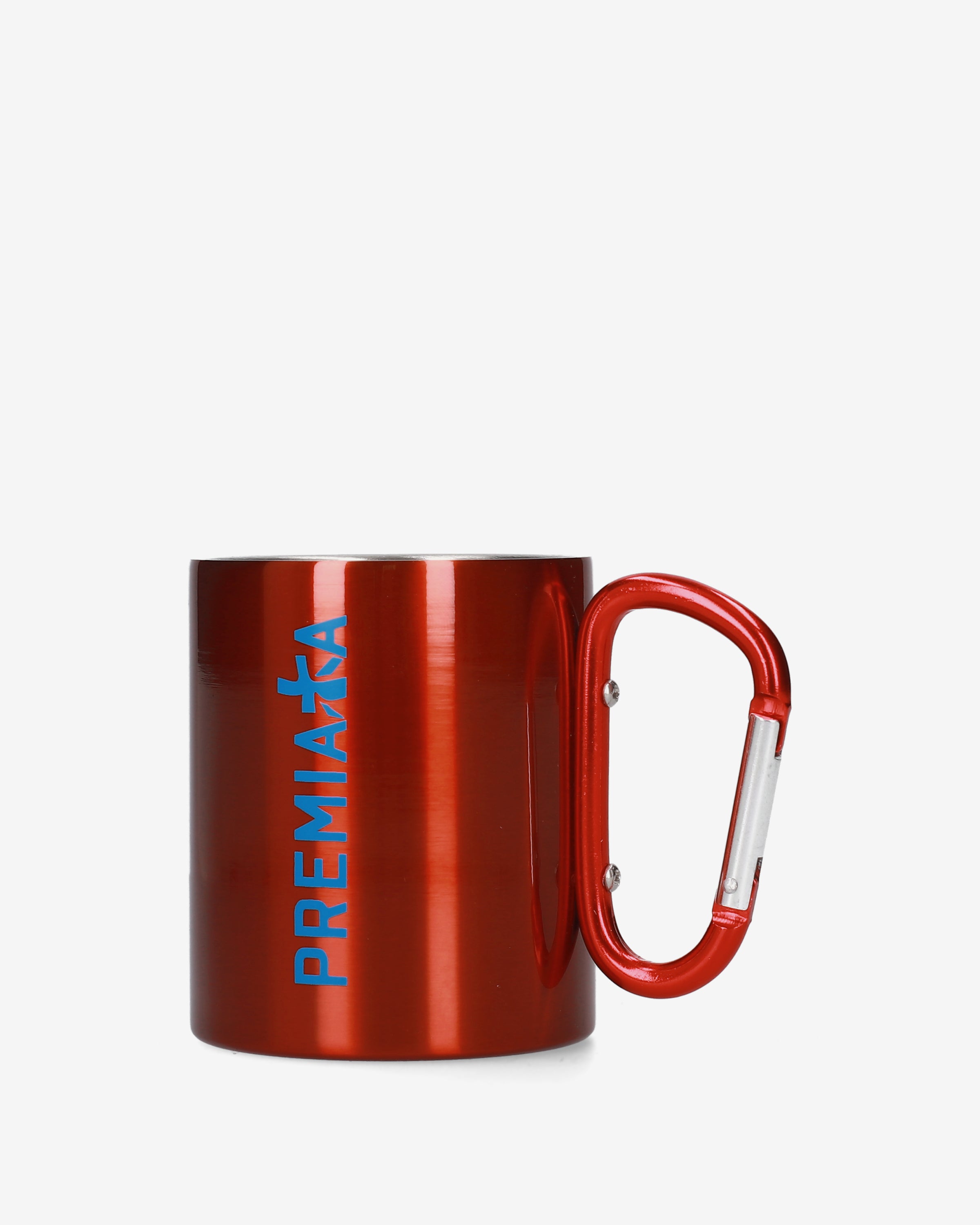 Premiata mug rouge inox mousqueton carabiner