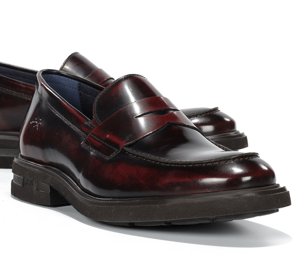 Fluchos Belgas F0633 mocassins bordeaux homme cuir