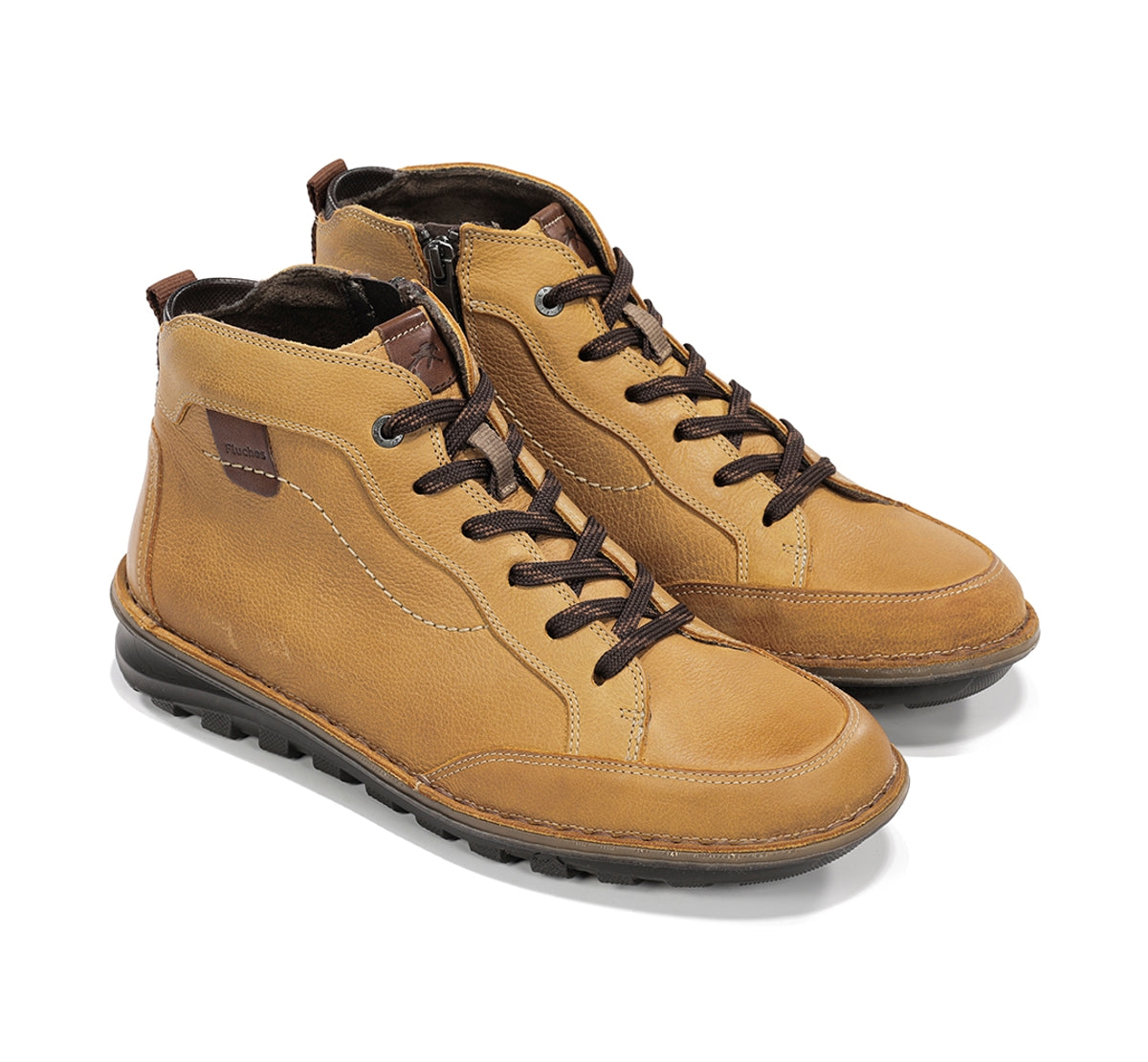 Fluchos Alvin F2261 bottines jaune homme à lacets