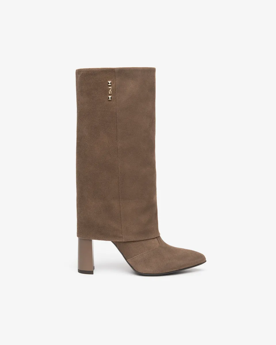 Nero Giardini Boots bottes femme daim talon 38