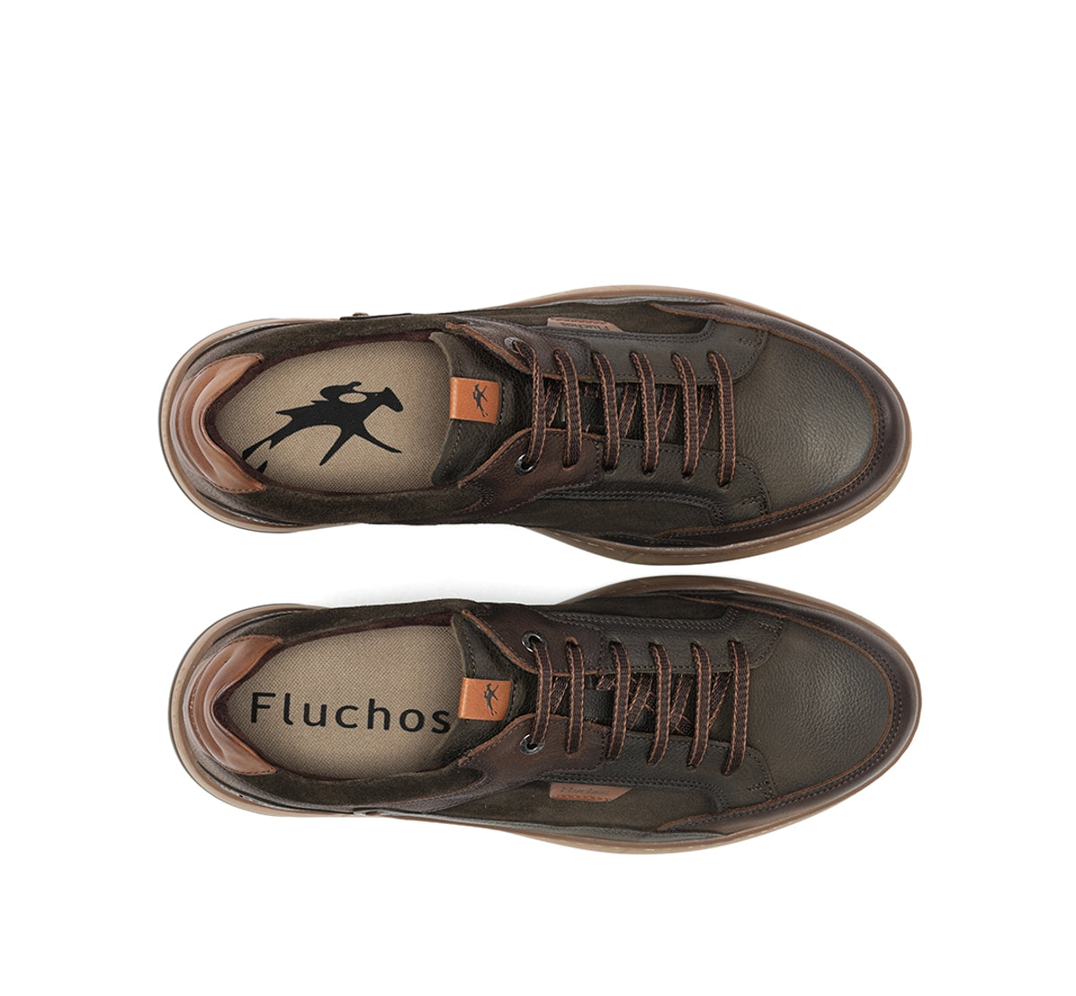 Fluchos Jeff F2279 baskets homme vert à lacets