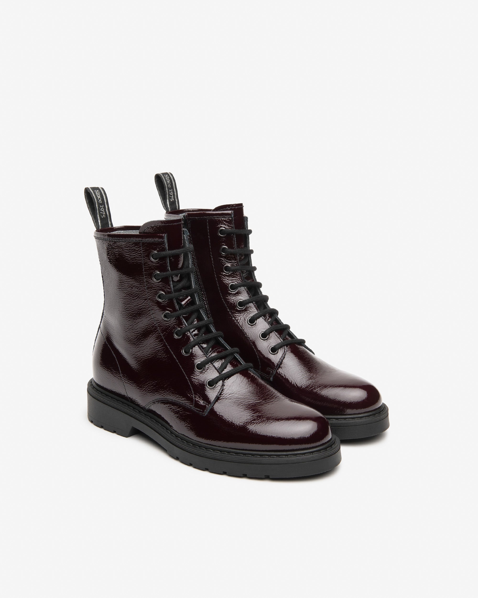 Nero Giardini Combat Boots rangers vernies femme 38