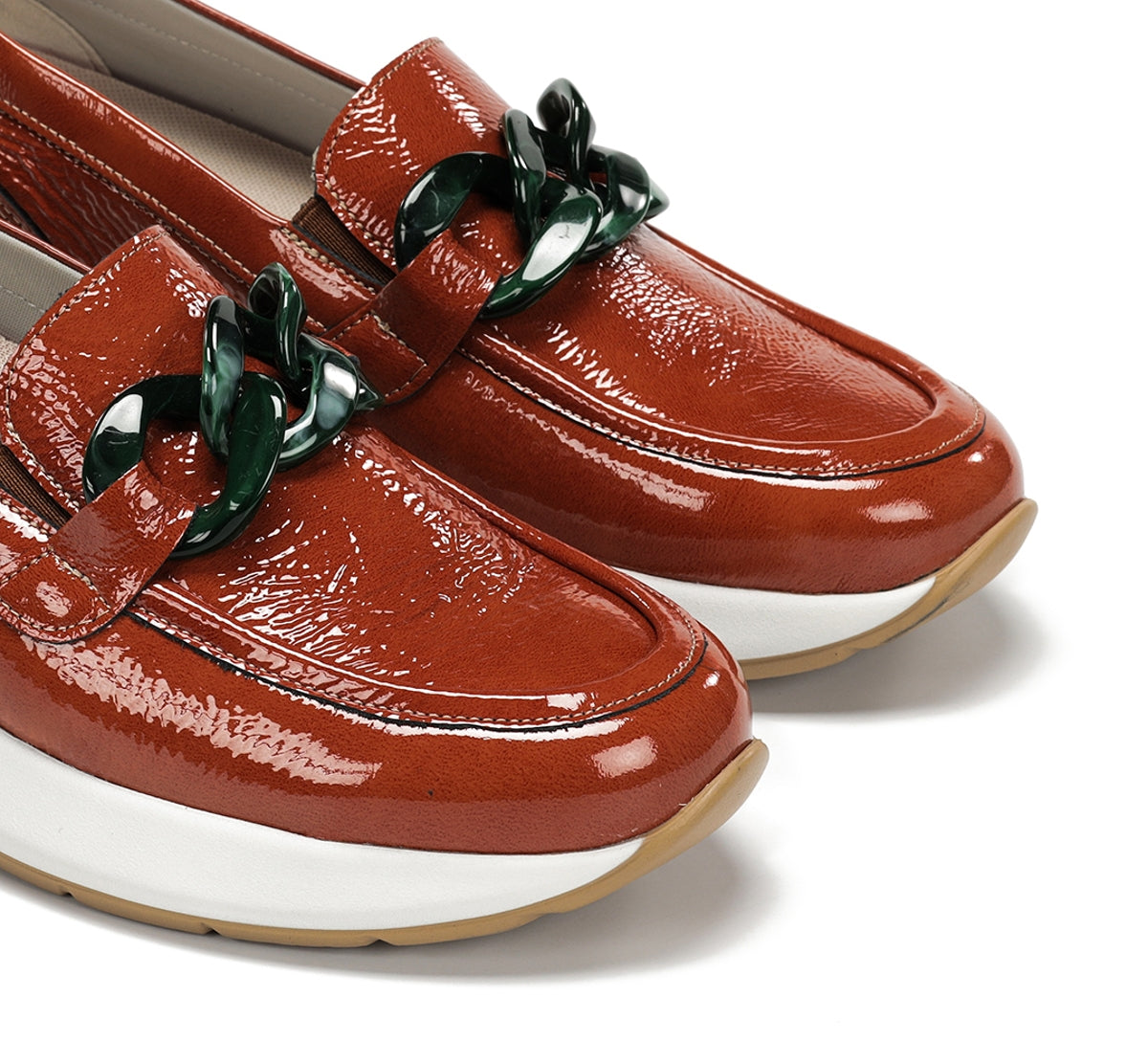 Dorking Flix D9671 mocassin femme orange confort