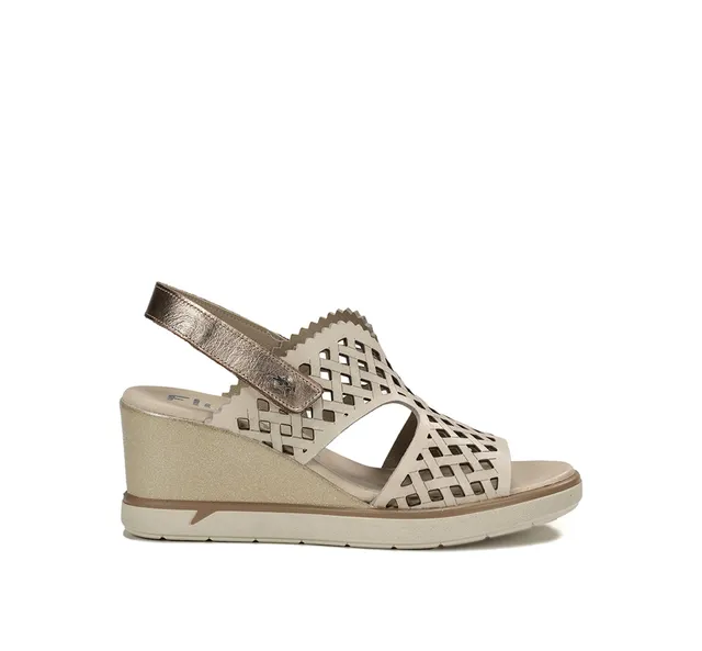 Fluchos Smash F1972 sandale compensée taupe