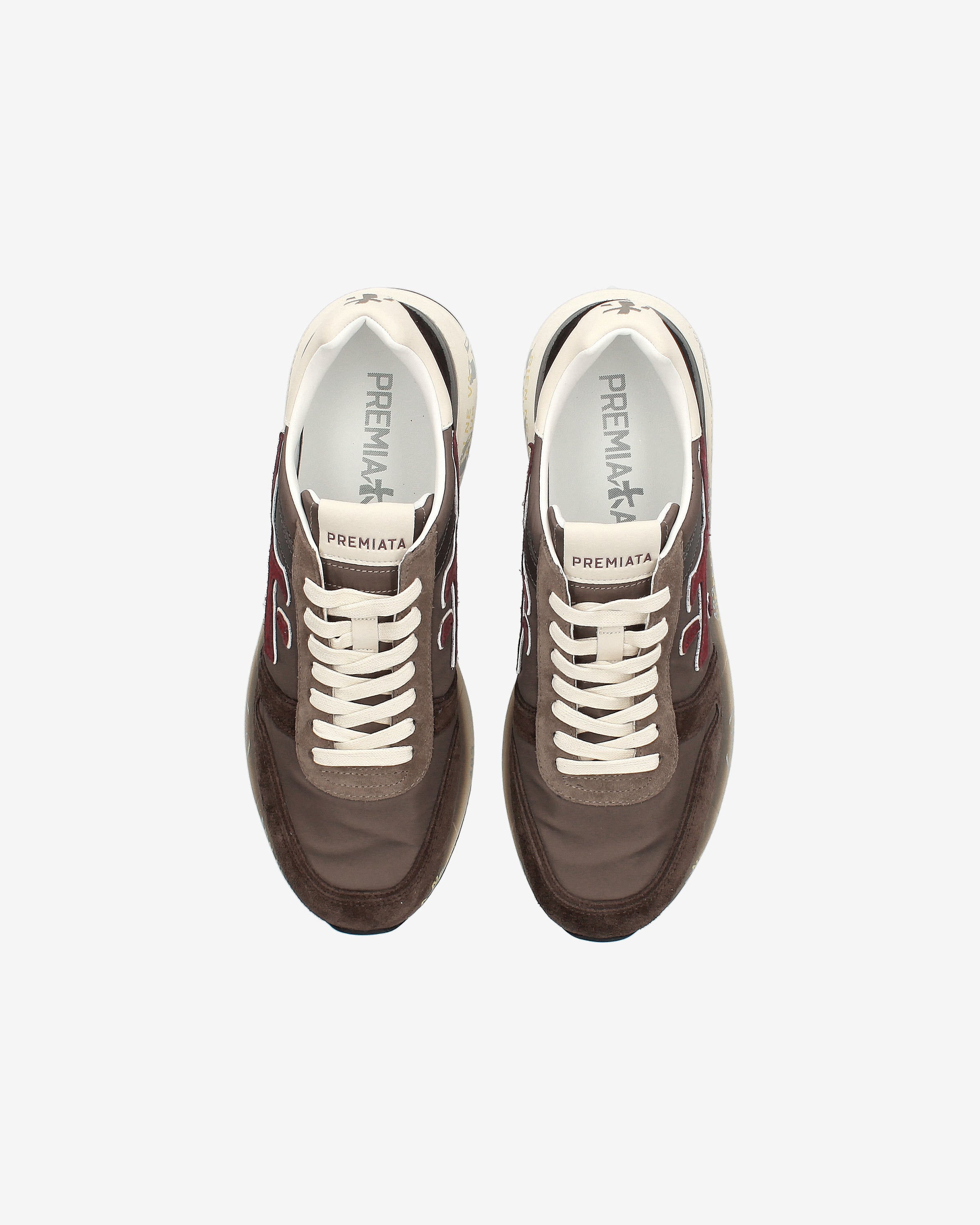 Premiata Mick 7714 baskets homme marron daim