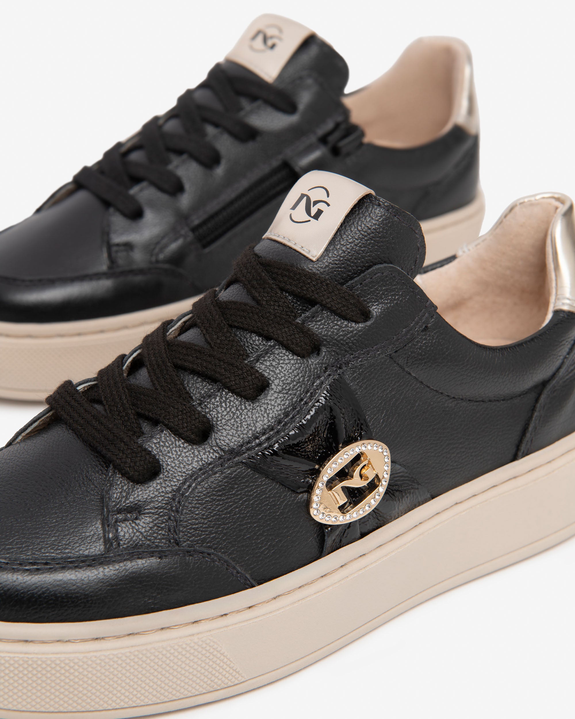Nero Giardini Sneakers baskets cuir fille bijou