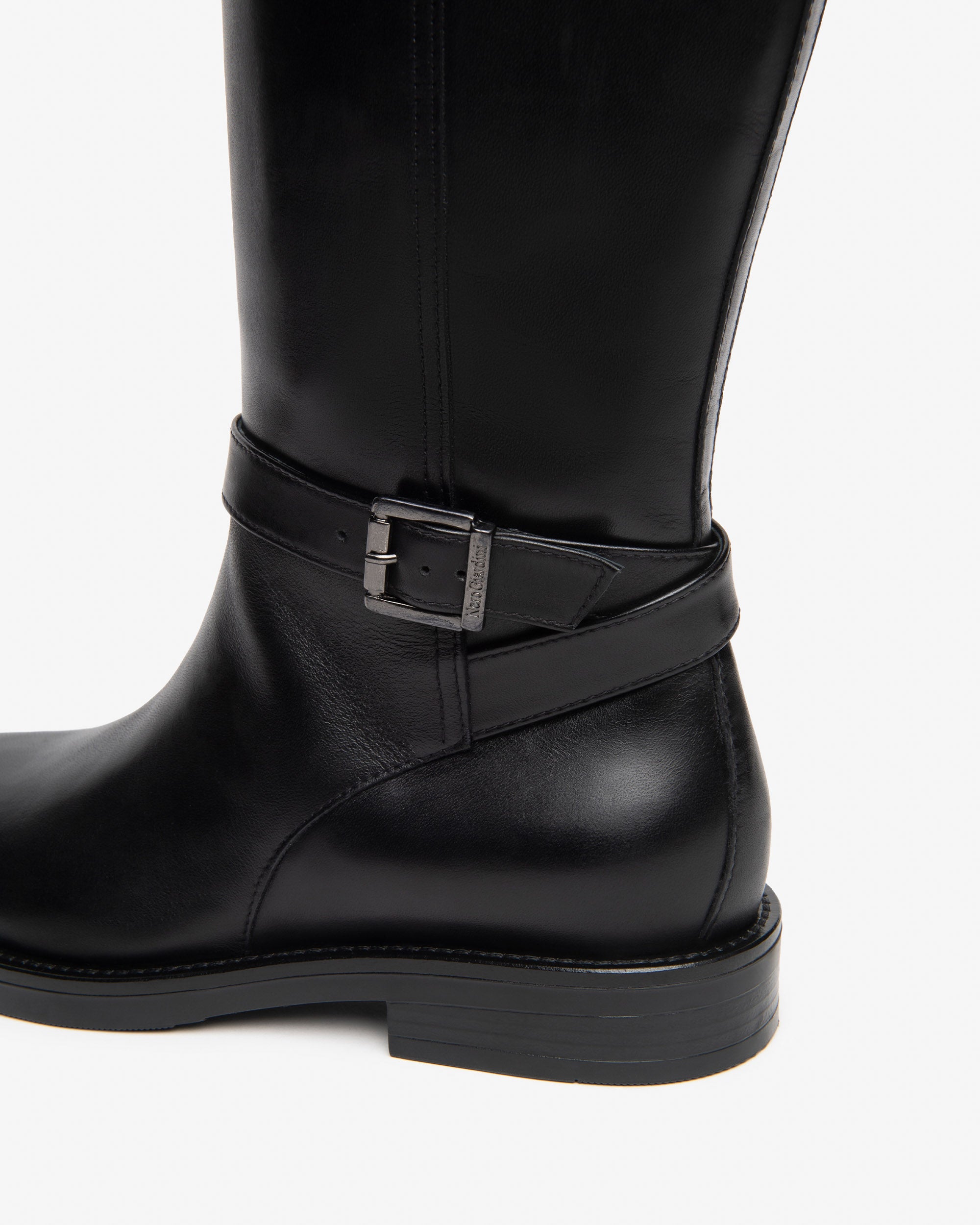 Nero Giardini Boots Bottes Cuir Femme Talon 3 cm