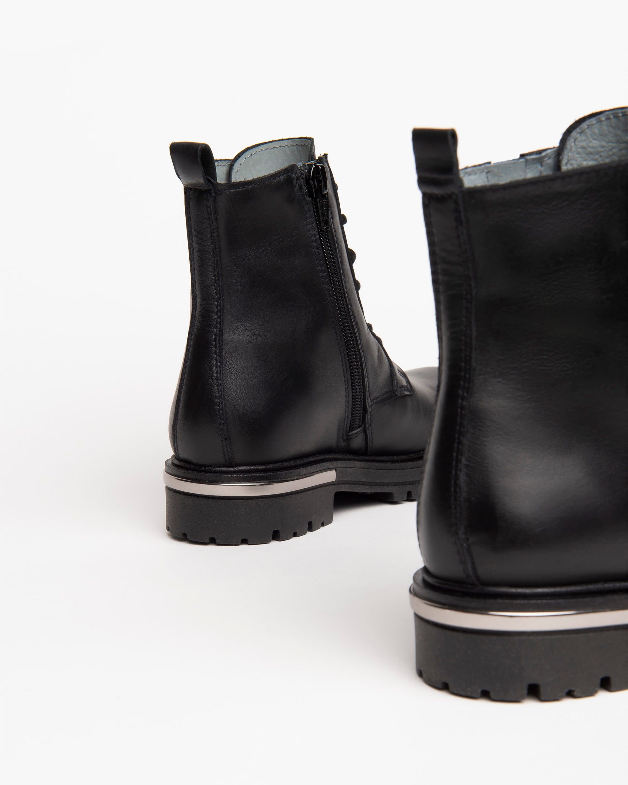 Nero Giardini Combat Boots rangers cuir fille ado à zip 27-39