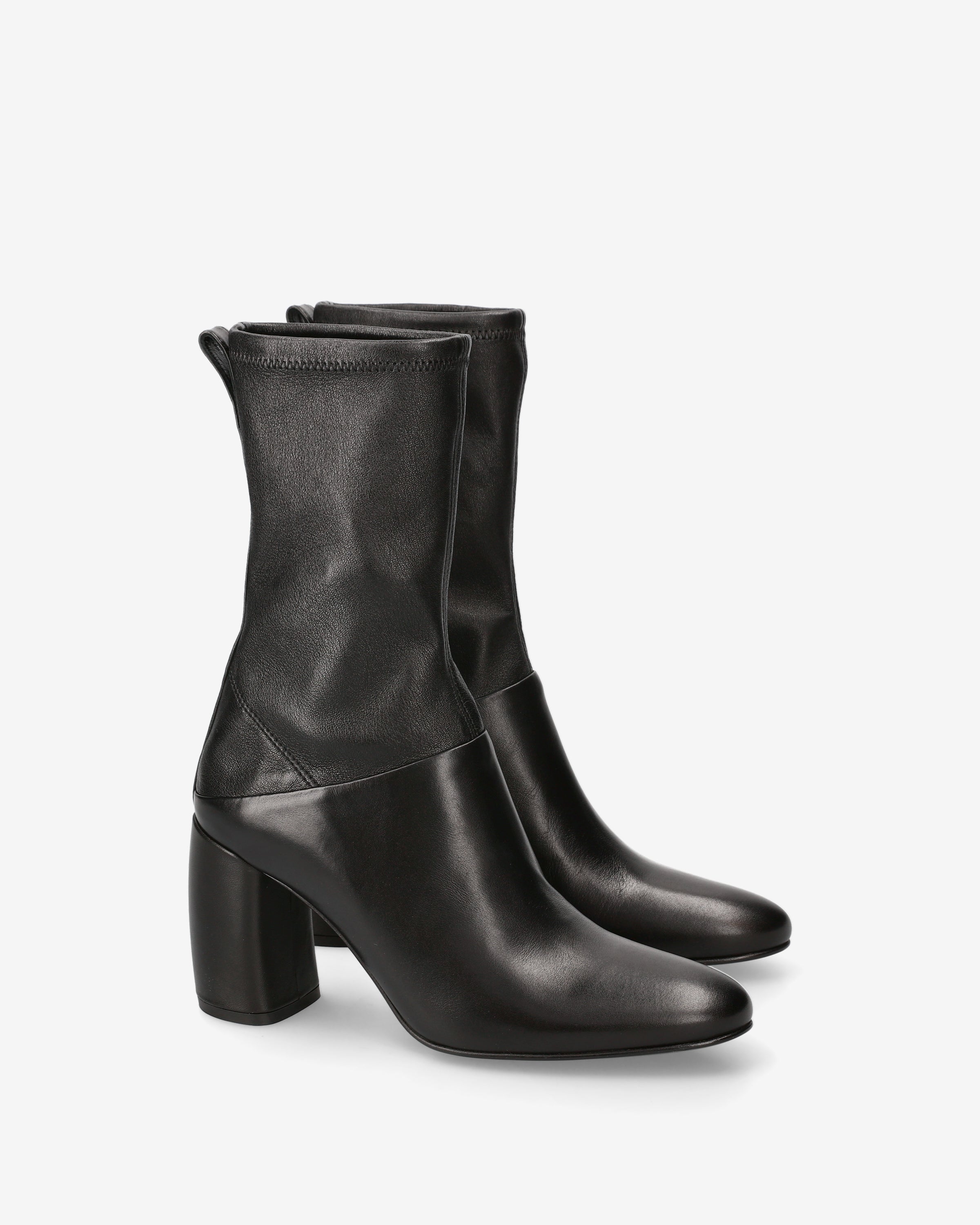 Premiata Boots bottines cuir noir talon 85 mm
