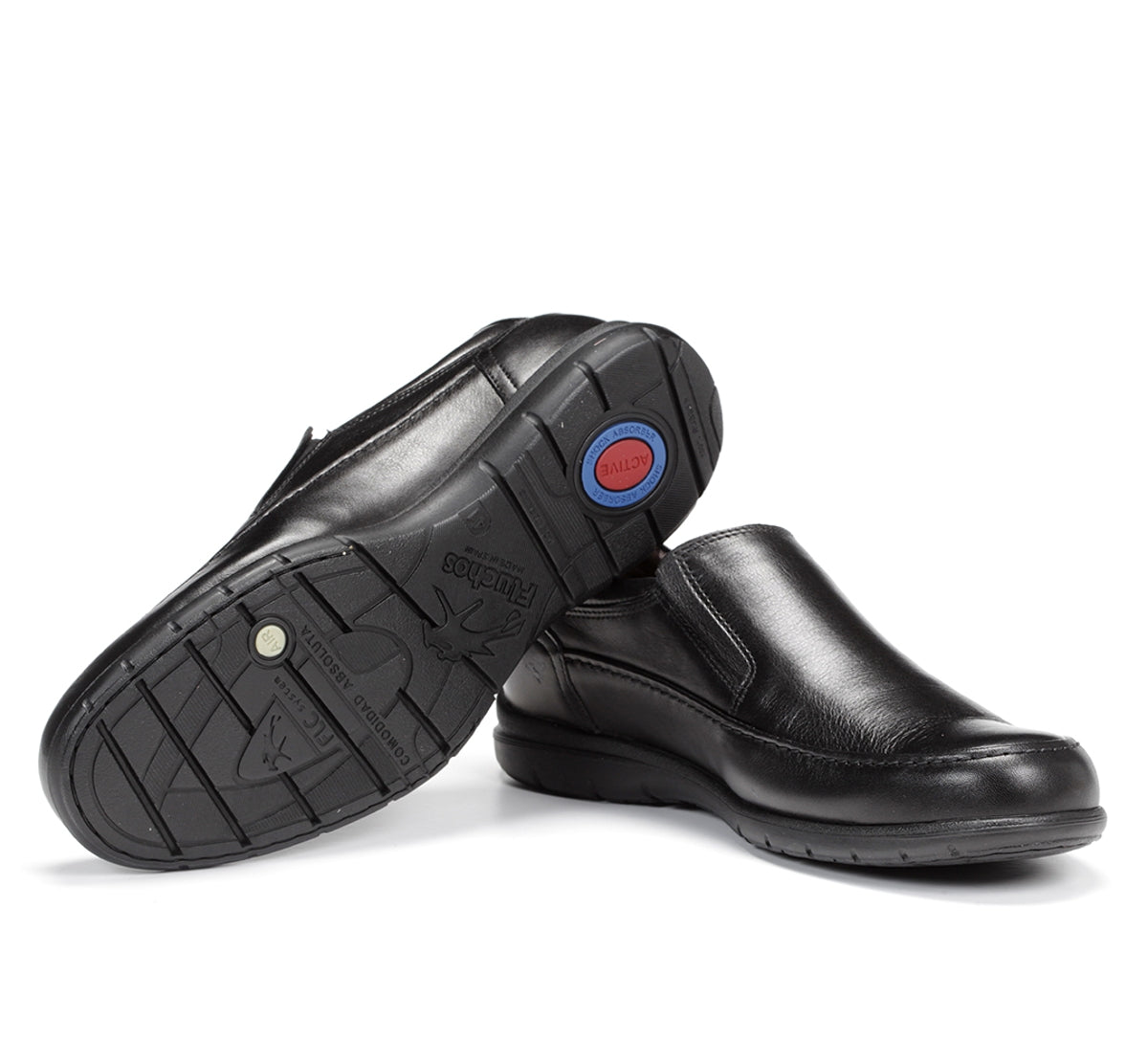 Fluchos Luca 8499 slip-on noir homme cuir