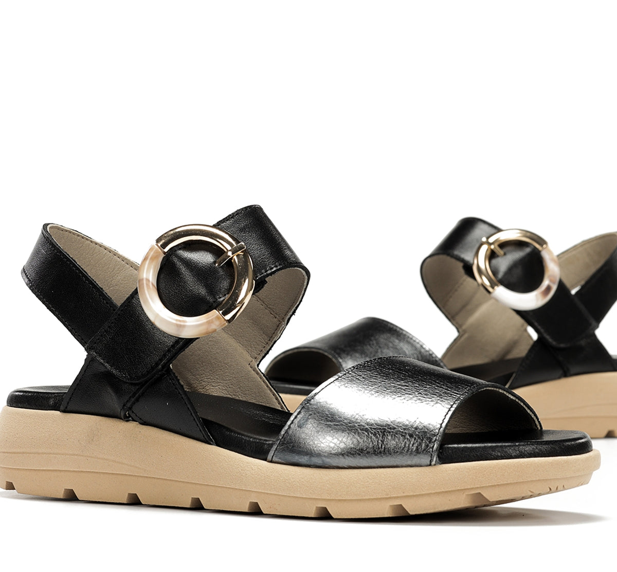 Dorking by Fluchos Gandia D9523 sandale femme noire