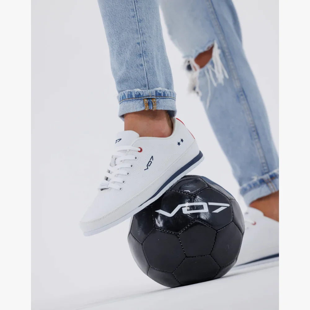 VO7 Yacht 10 White Sneaker Blanche Textile Basse