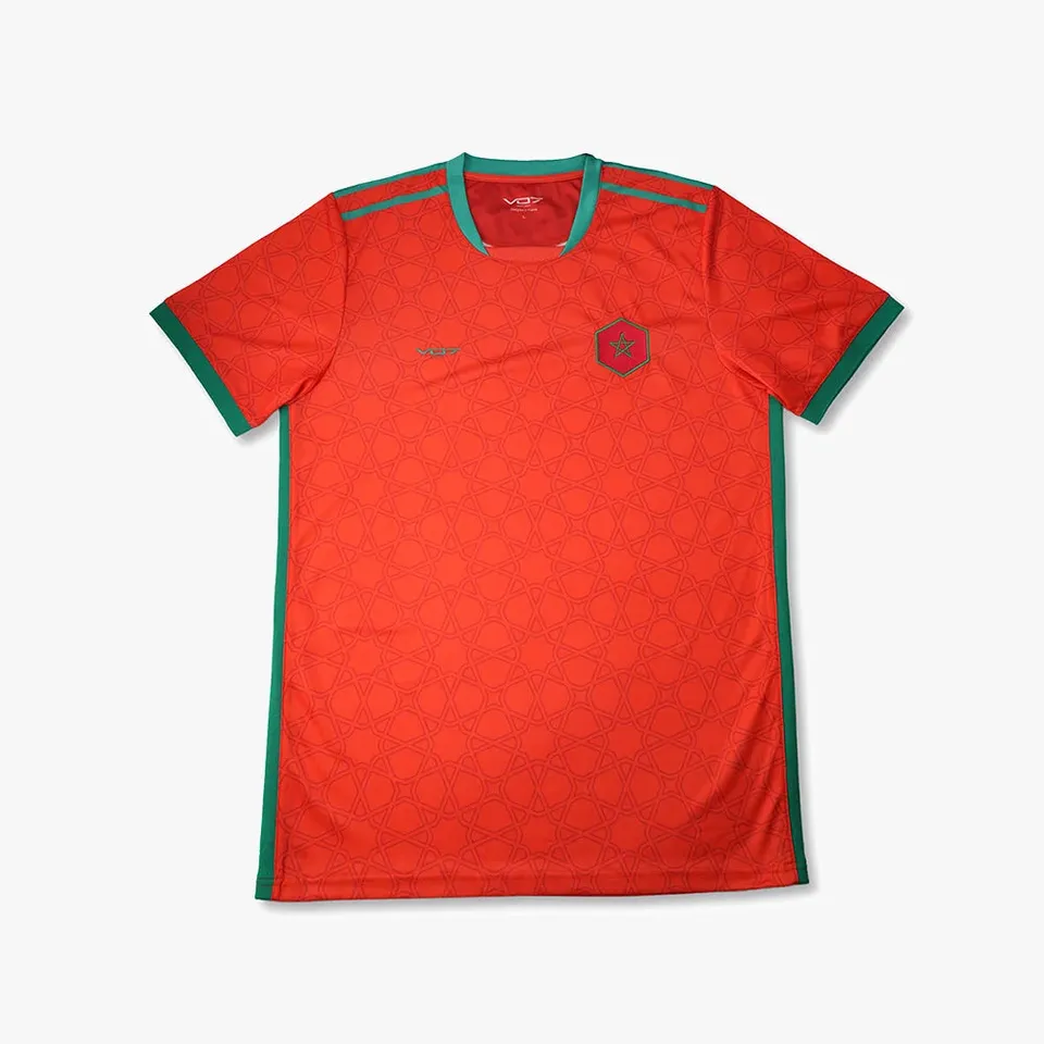 VO7 Maillot Morocco Red maillot foot rouge