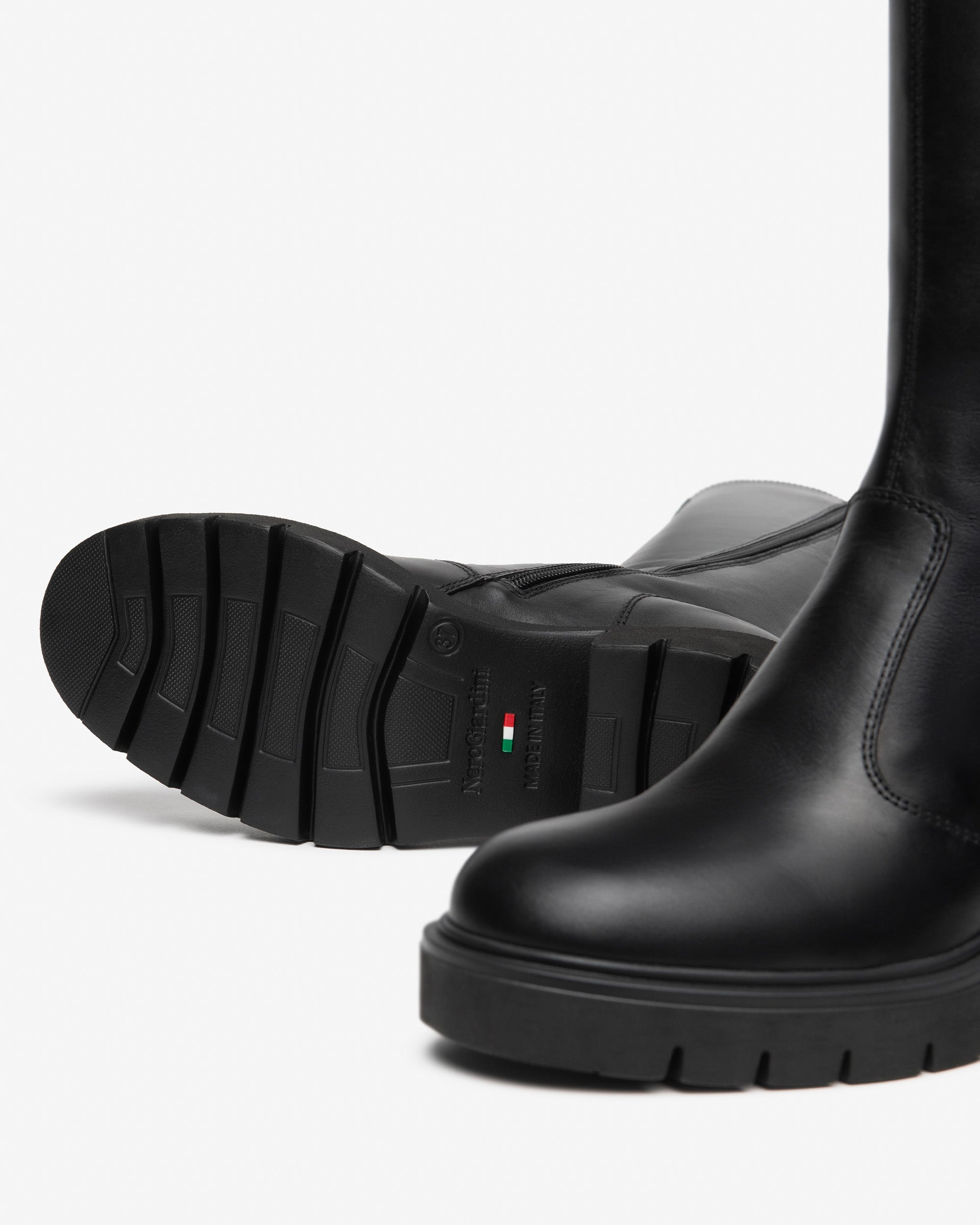 Nero Giardini Boots bottes cuir femme talon 6 cm