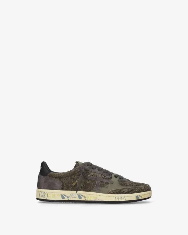 Premiata Bskt Clay 8442 baskets vert militaire/gris