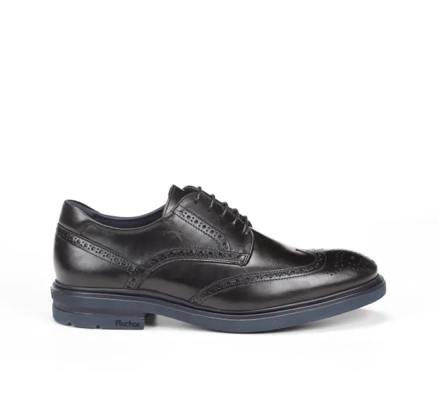 Fluchos Belgas F0628 chaussure homme noire cuir
