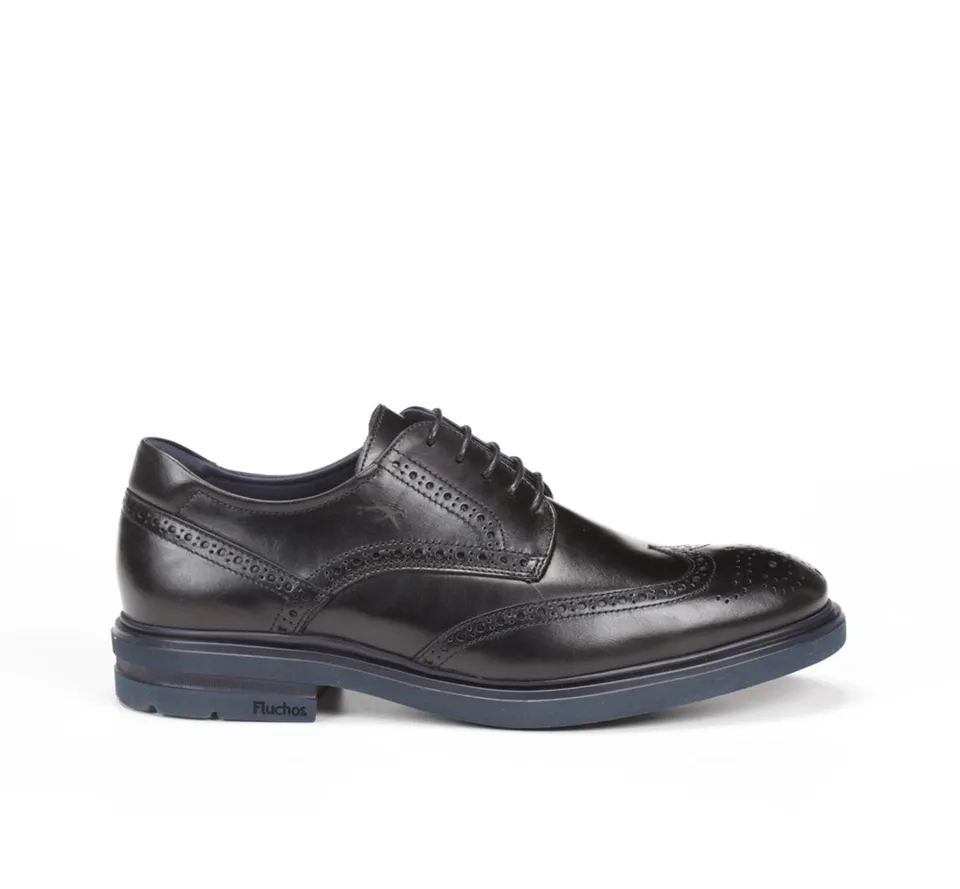 Fluchos Belgas F0628 chaussure homme noire cuir
