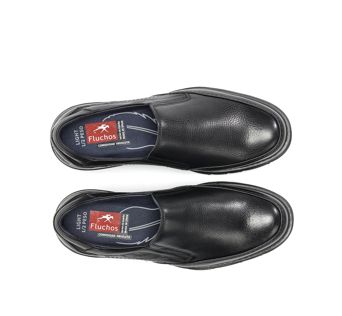 Fluchos Celtic F0249 slip on homme noir cuir
