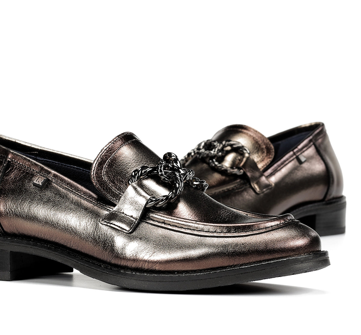 Dorking Harvard D9117 mocassins argent femme