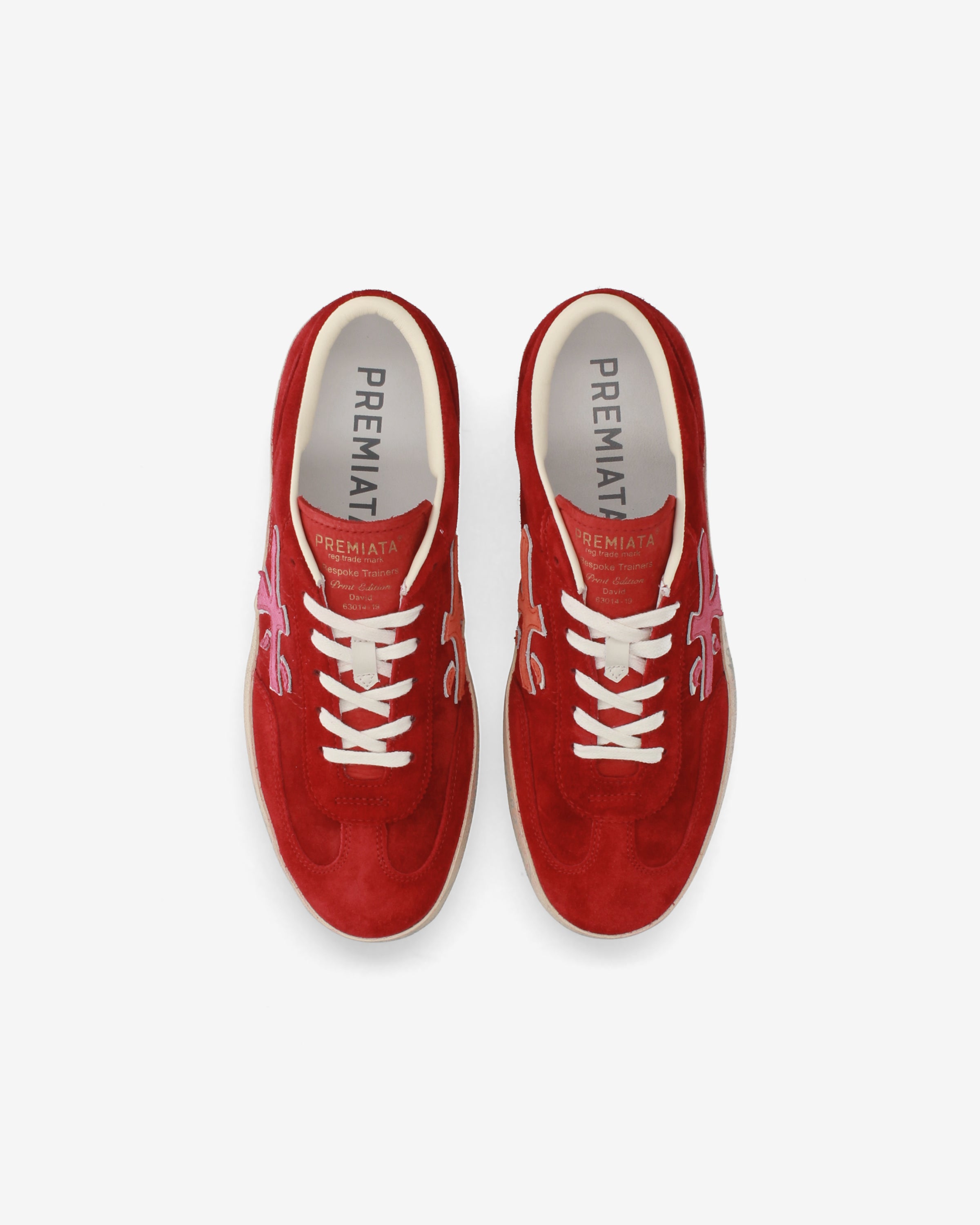 Premiata Davidd 8102 sneakers daim rouge femme