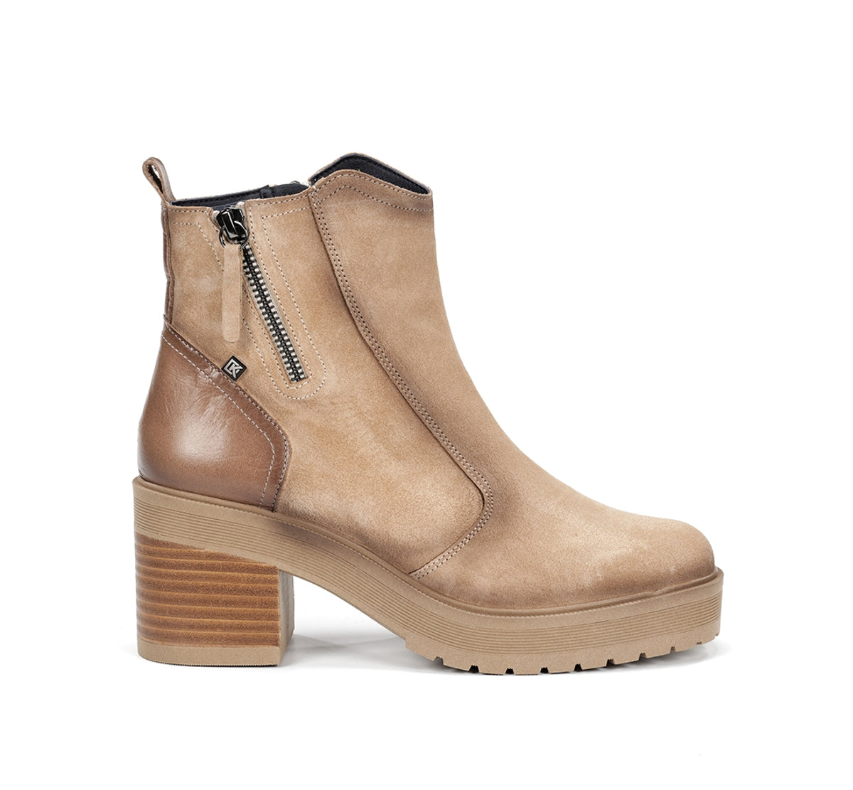 Dorking Sarah D9353 bottines femme taupe plateforme